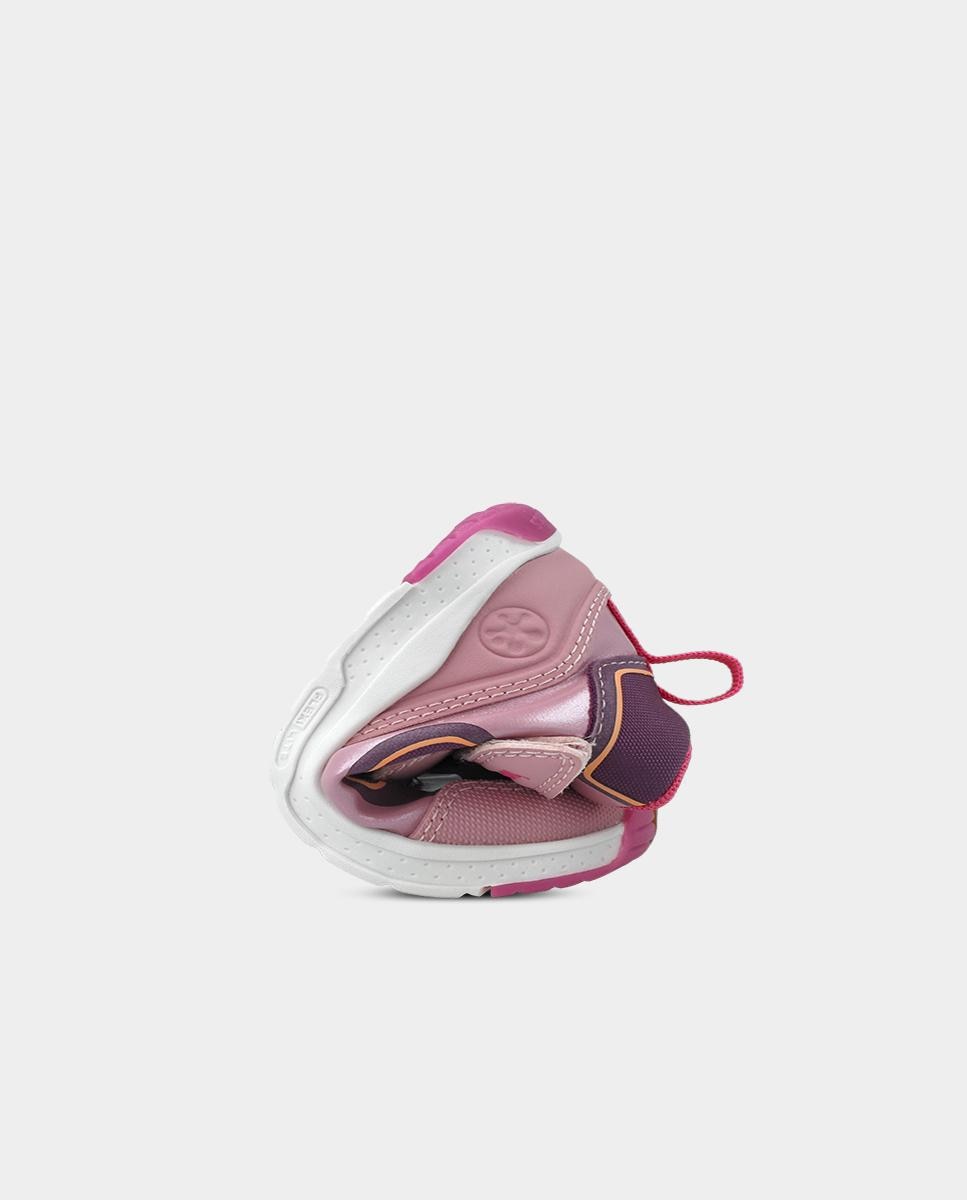 Botines deportivos barefoot de niños con cierre ajustable y diseño en contraste - Biomecanics - Rosa Rosa-6