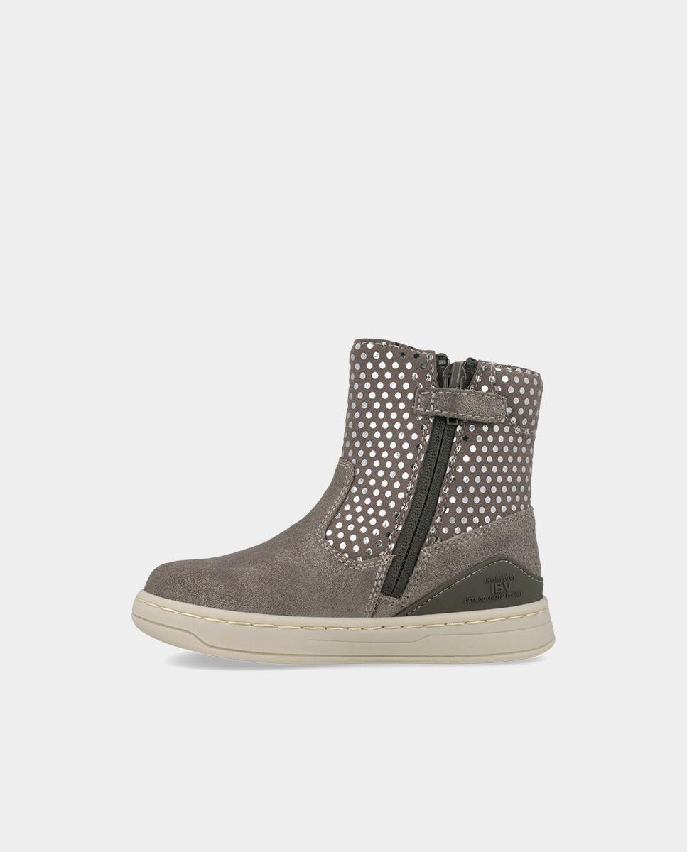 Botines de serraje para niña con cierre de cremallera. - Biomecanics - Topo Topo-6