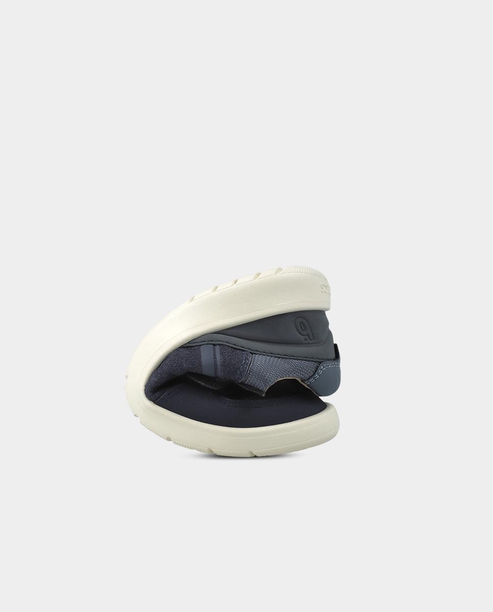 Imagen 6 de Zapatillas de piel barefoot de niño con cierre ajustable - Biomecanics - Azul marino Azul marino