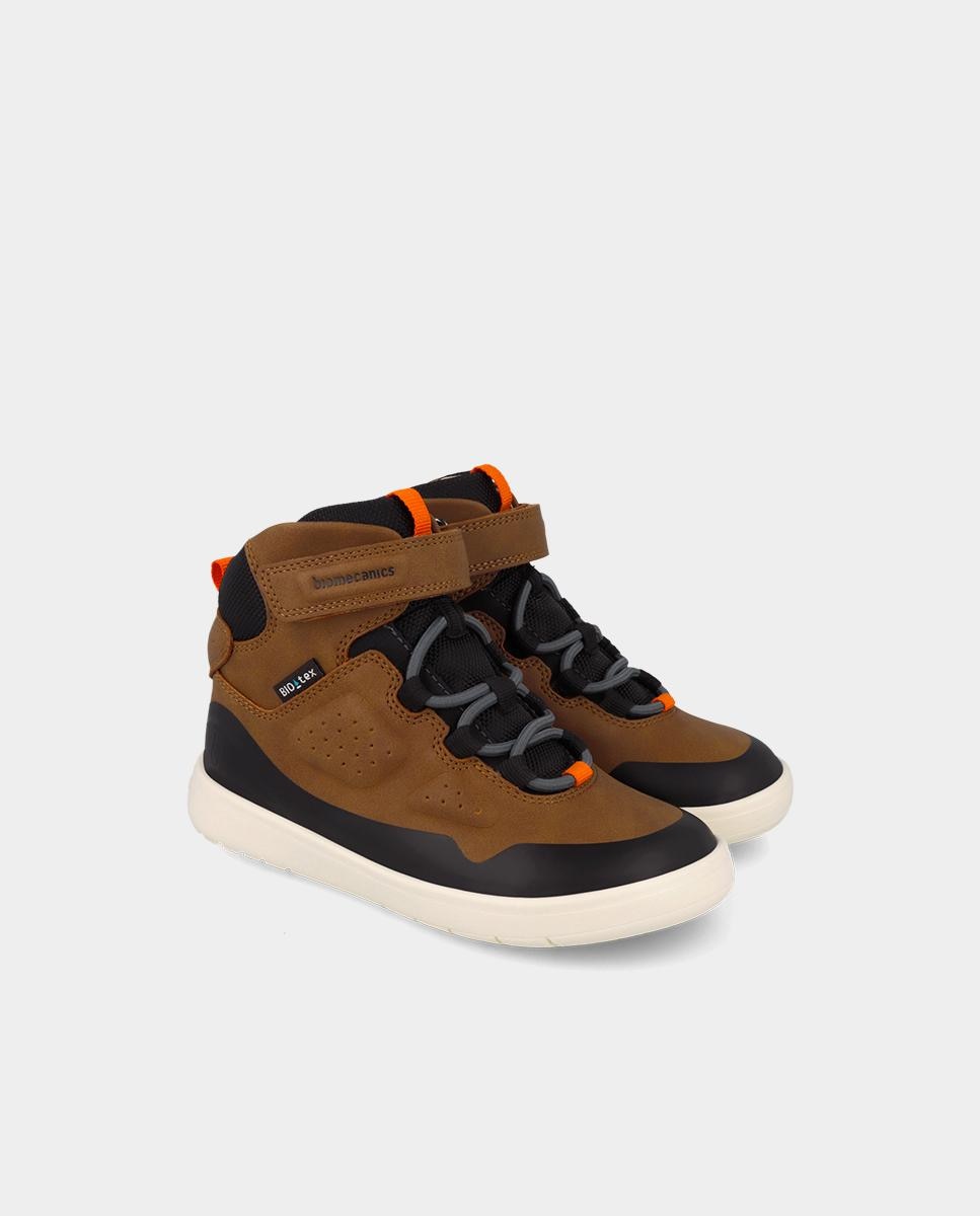 Botines barefoot para niño con puntera redonda - Biomecanics - Marrón claro Marrón claro-2