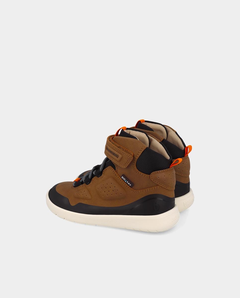 Botines barefoot para niño con puntera redonda - Biomecanics - Marrón claro Marrón claro-3