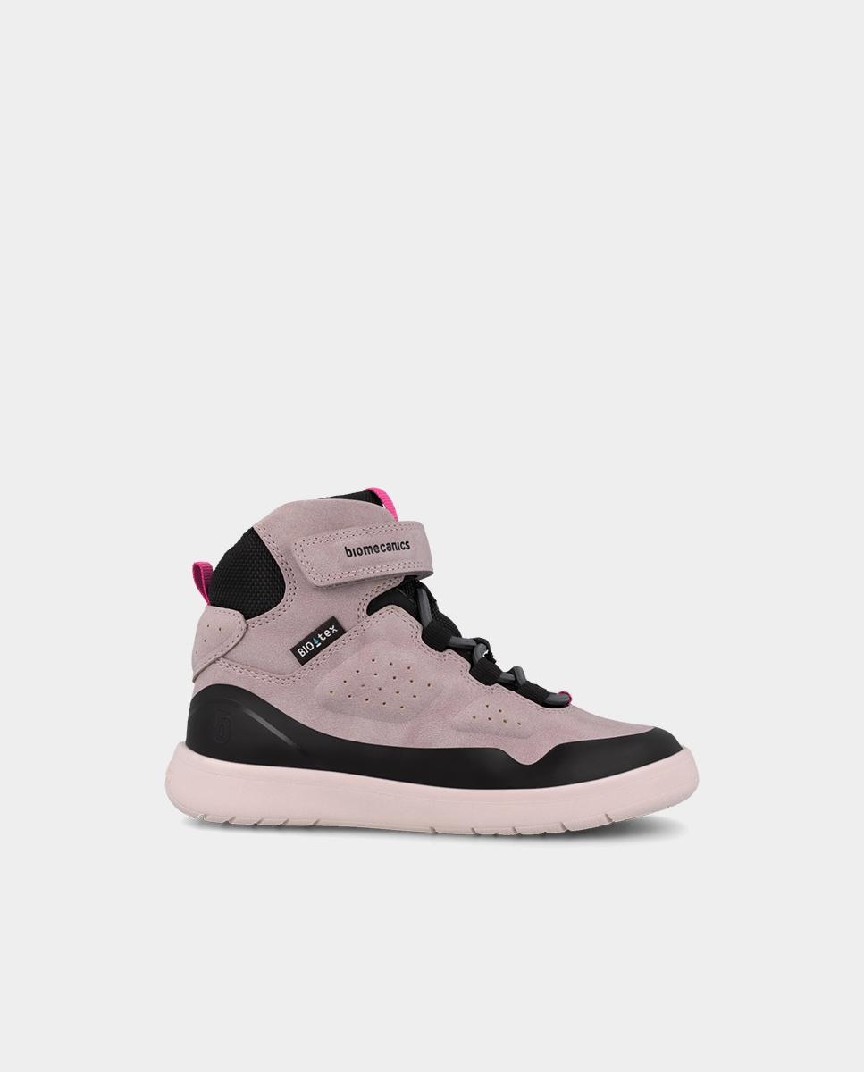 Botines barefoot para niño con puntera redonda - Biomecanics - Rosa pastel Rosa pastel-1