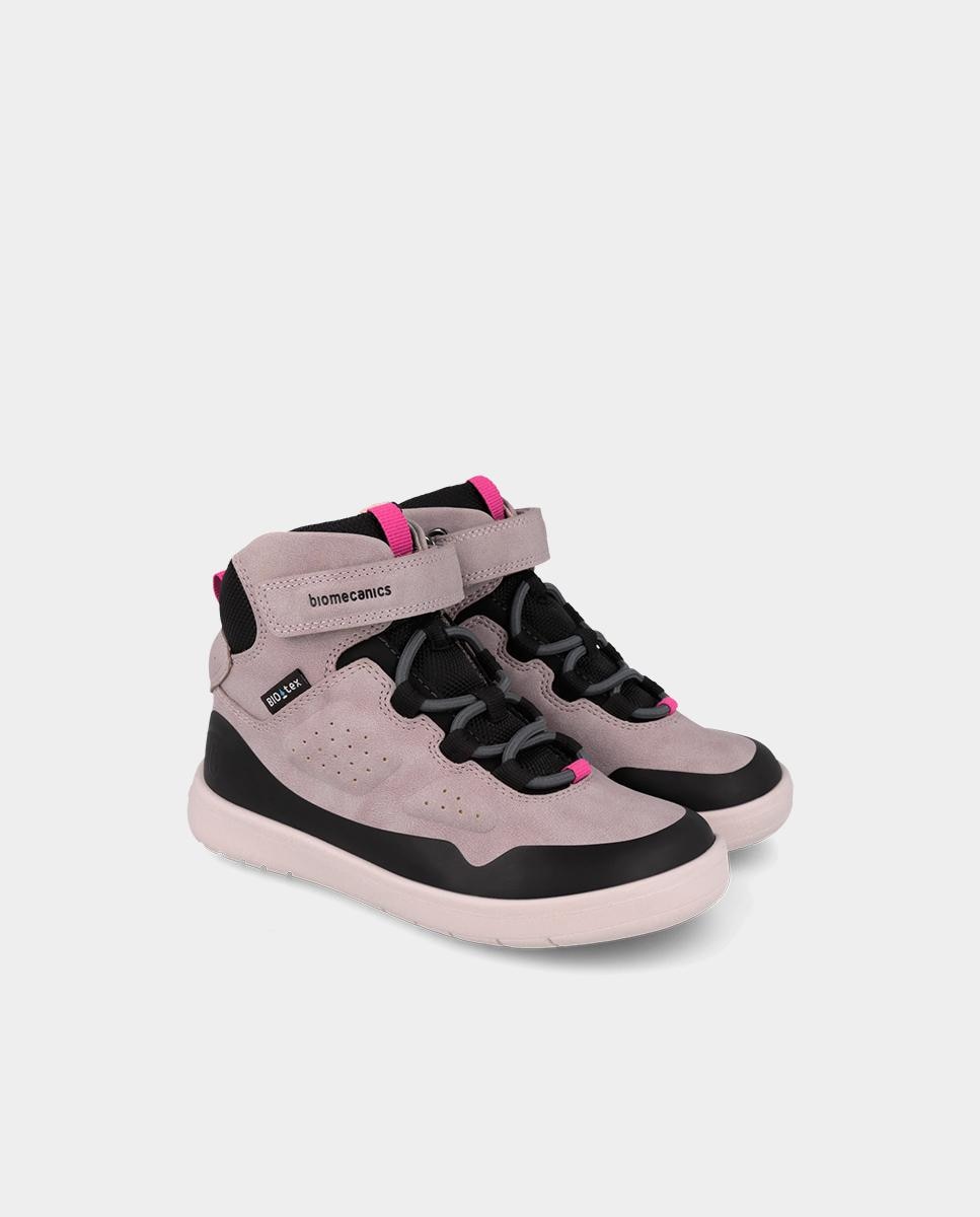 Botines barefoot para niño con puntera redonda - Biomecanics - Rosa pastel Rosa pastel-2