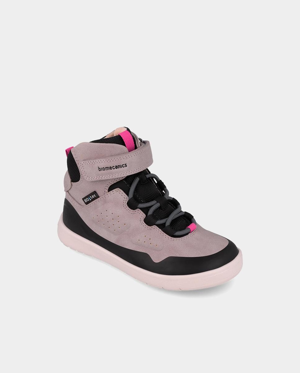 Botines barefoot para niño con puntera redonda - Biomecanics - Rosa pastel Rosa pastel-4
