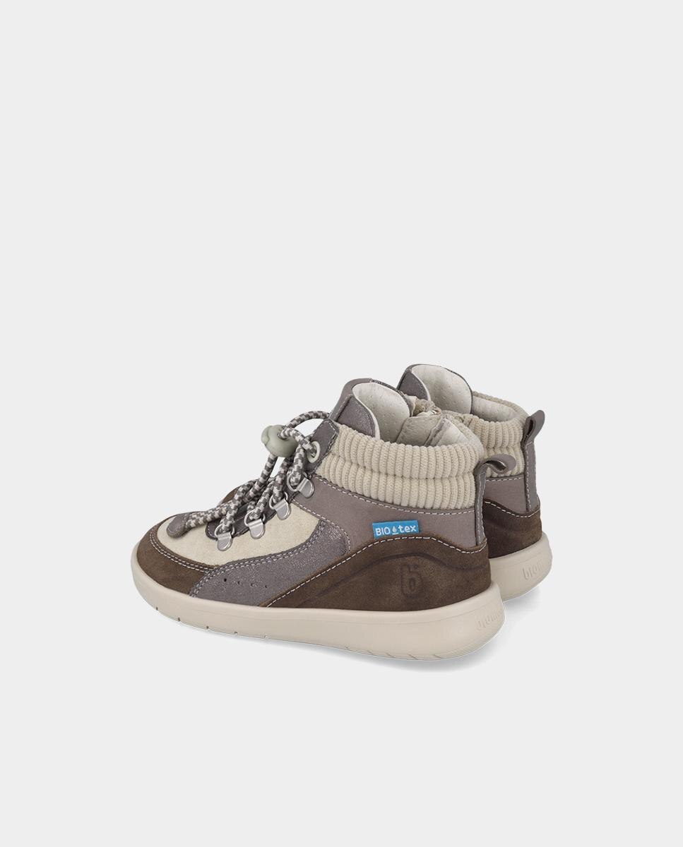 Botines barefoot de niña con tecnología biotex y cremallera lateral - Biomecanics - Gris Gris-3