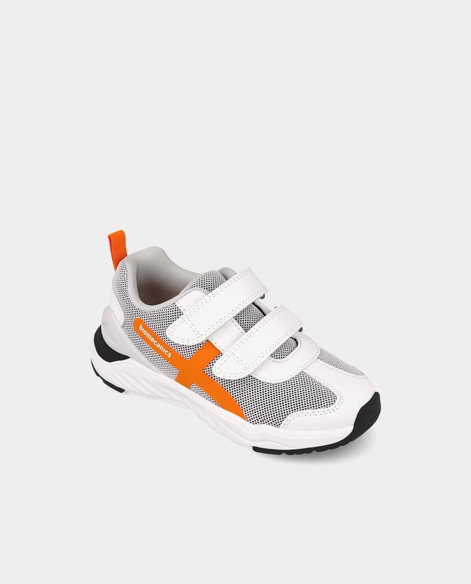 Deportivas de niño con puntera redonda y cierre de doble velcro. - Biomecanics - Gris claro Gris claro-4