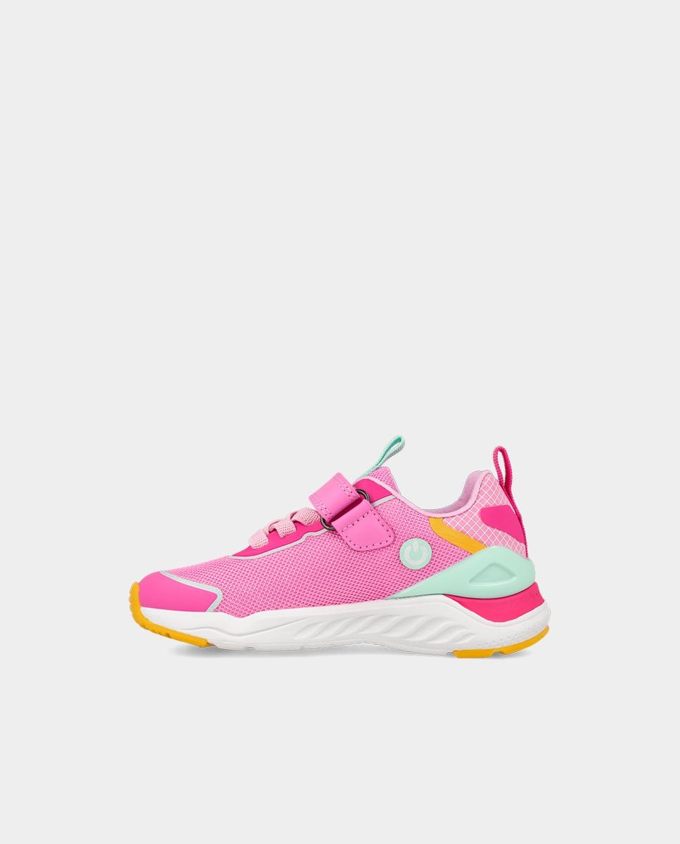 Deportivas de niña con puntera protegida de goma y cierre de velcro y elásticos. - Biomecanics - Rosa Rosa-6