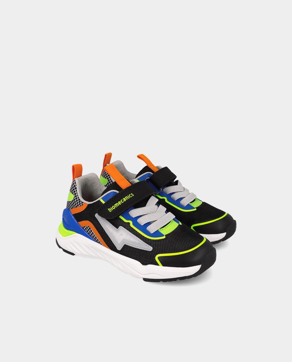 Deportivas de niña con puntera protegida de goma y cierre de velcro y elásticos. - Biomecanics - Multicolor Multicolor-2