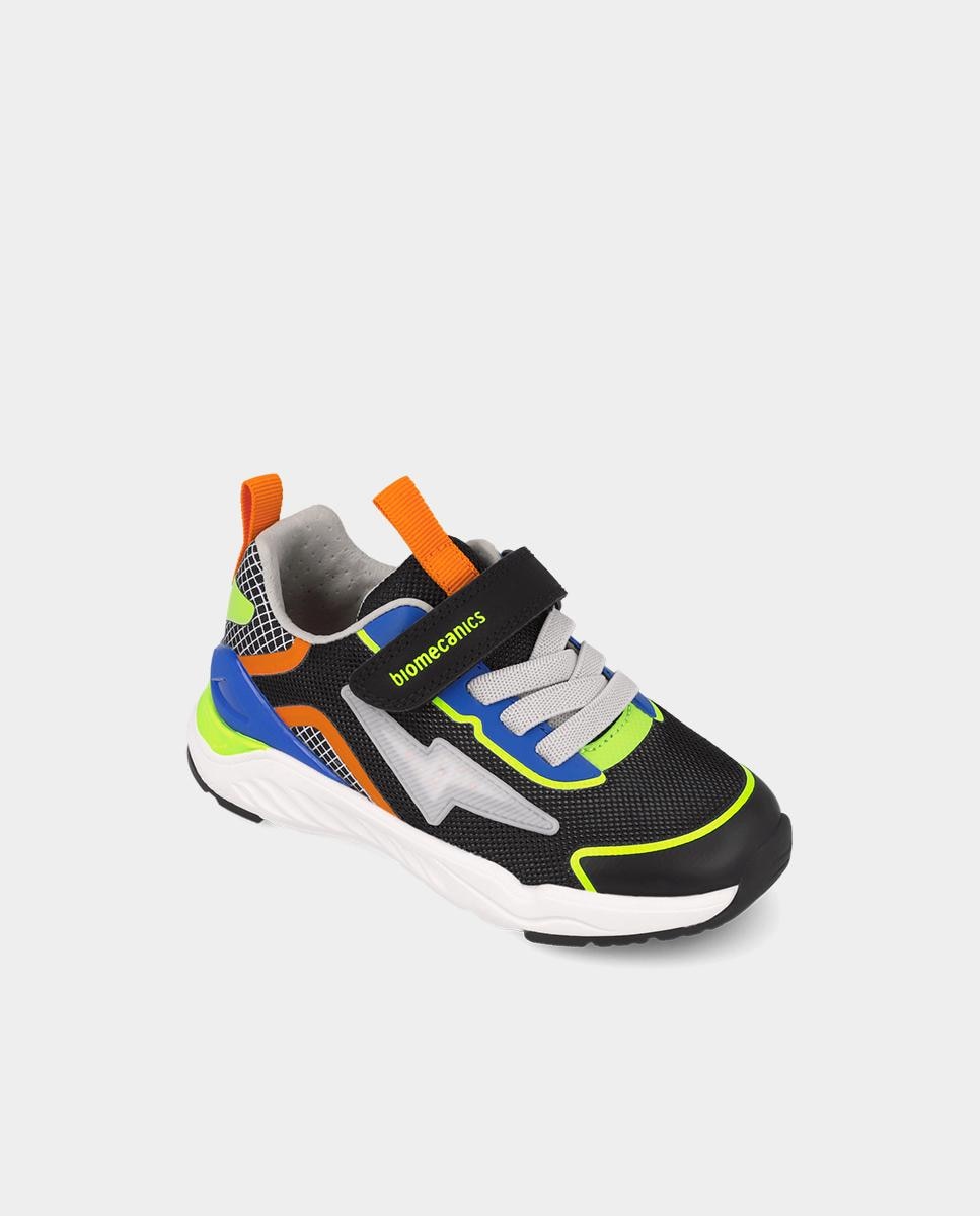 Deportivas de niña con puntera protegida de goma y cierre de velcro y elásticos. - Biomecanics - Multicolor Multicolor-4