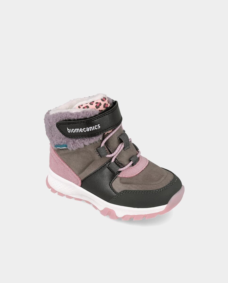 Botines de niña con membrana impermeable t aislamiento térmico - Biomecanics - Kaki Kaki-4