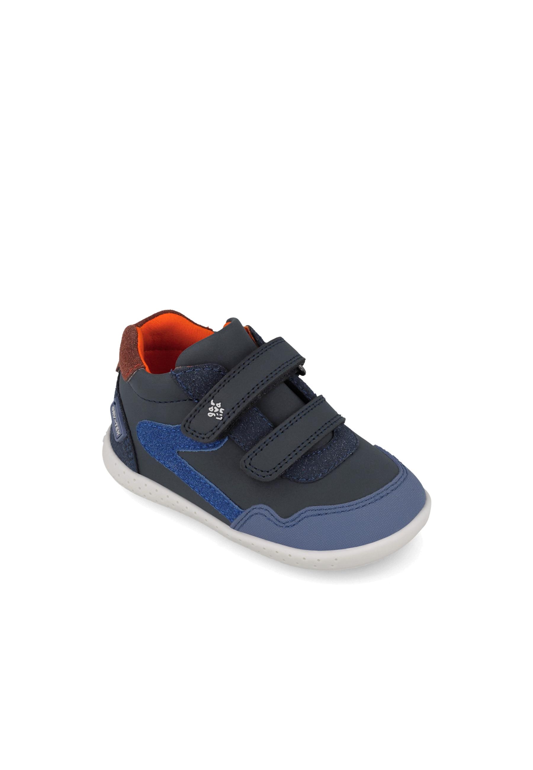 Botines barefoot de niños de piel con puntera protectora y forro on-steam - Garvalín - Azul marino Azul marino-4