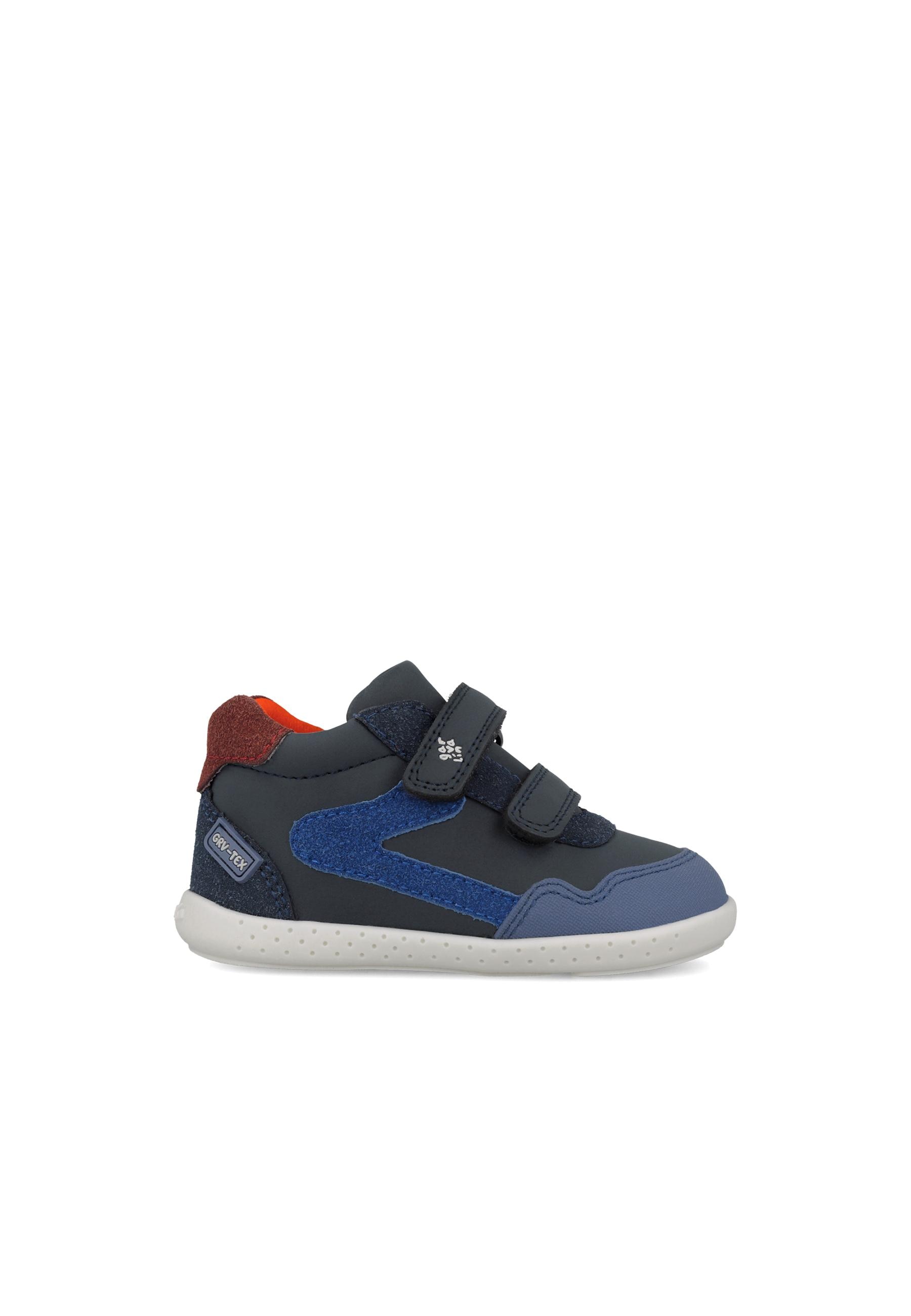Botines barefoot de niños de piel con puntera protectora y forro on-steam - Garvalín - Azul marino Azul marino-5