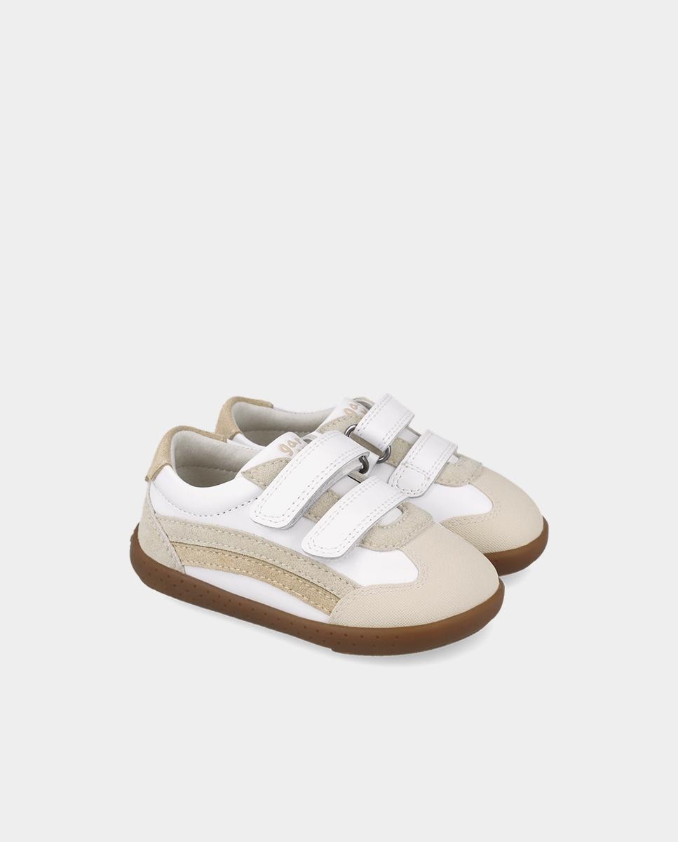 Zapatillas barefoot de niños de piel con puntera protectora y forro on-steam - Garvalín - Azul marino Azul marino-2