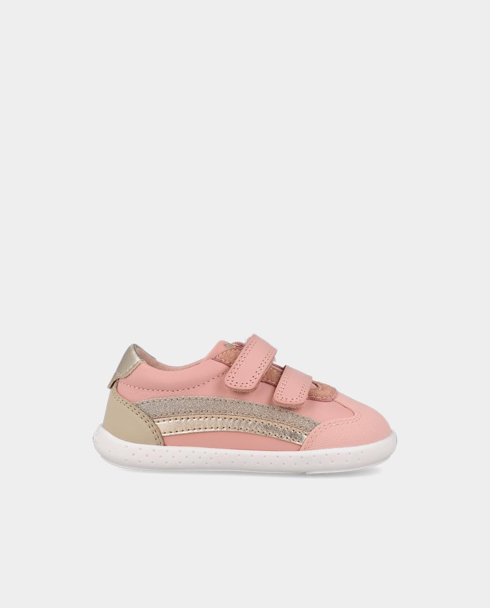 Zapatillas de piel barefoot con puntera protectora y forro on-steam - Garvalín - Rosa Rosa-1