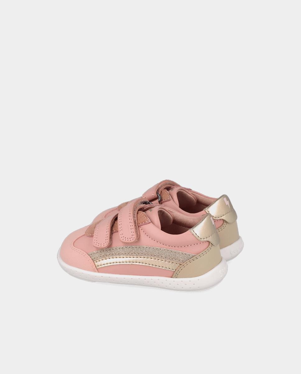 Zapatillas de piel barefoot con puntera protectora y forro on-steam - Garvalín - Rosa Rosa-3