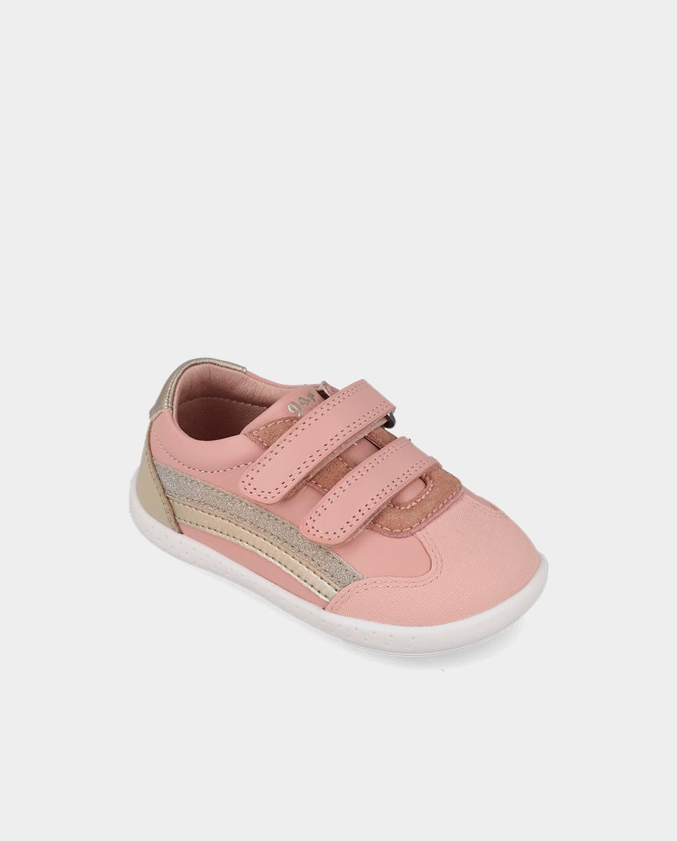 Zapatillas de piel barefoot con puntera protectora y forro on-steam - Garvalín - Rosa Rosa-4
