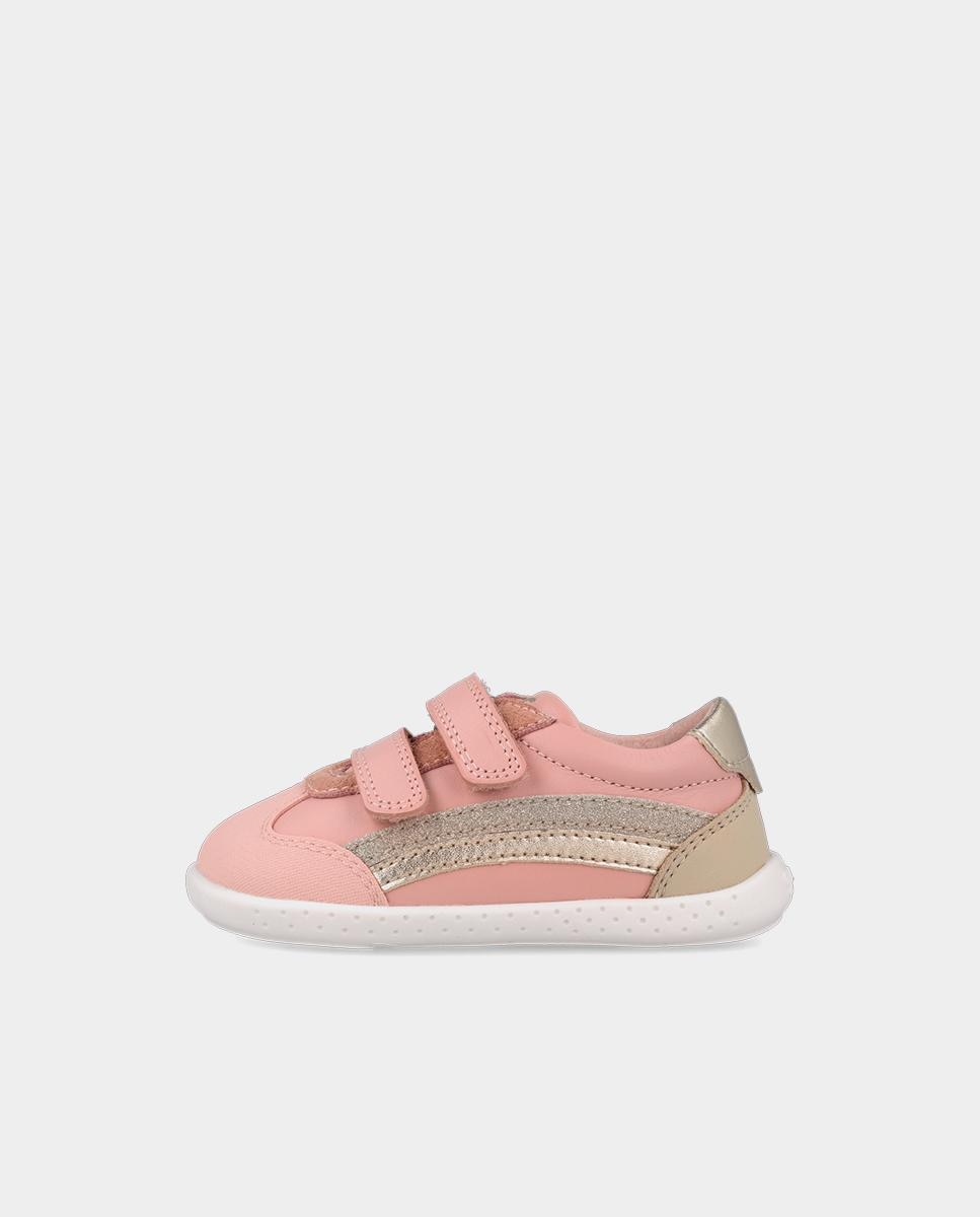 Zapatillas de piel barefoot con puntera protectora y forro on-steam - Garvalín - Rosa Rosa-5