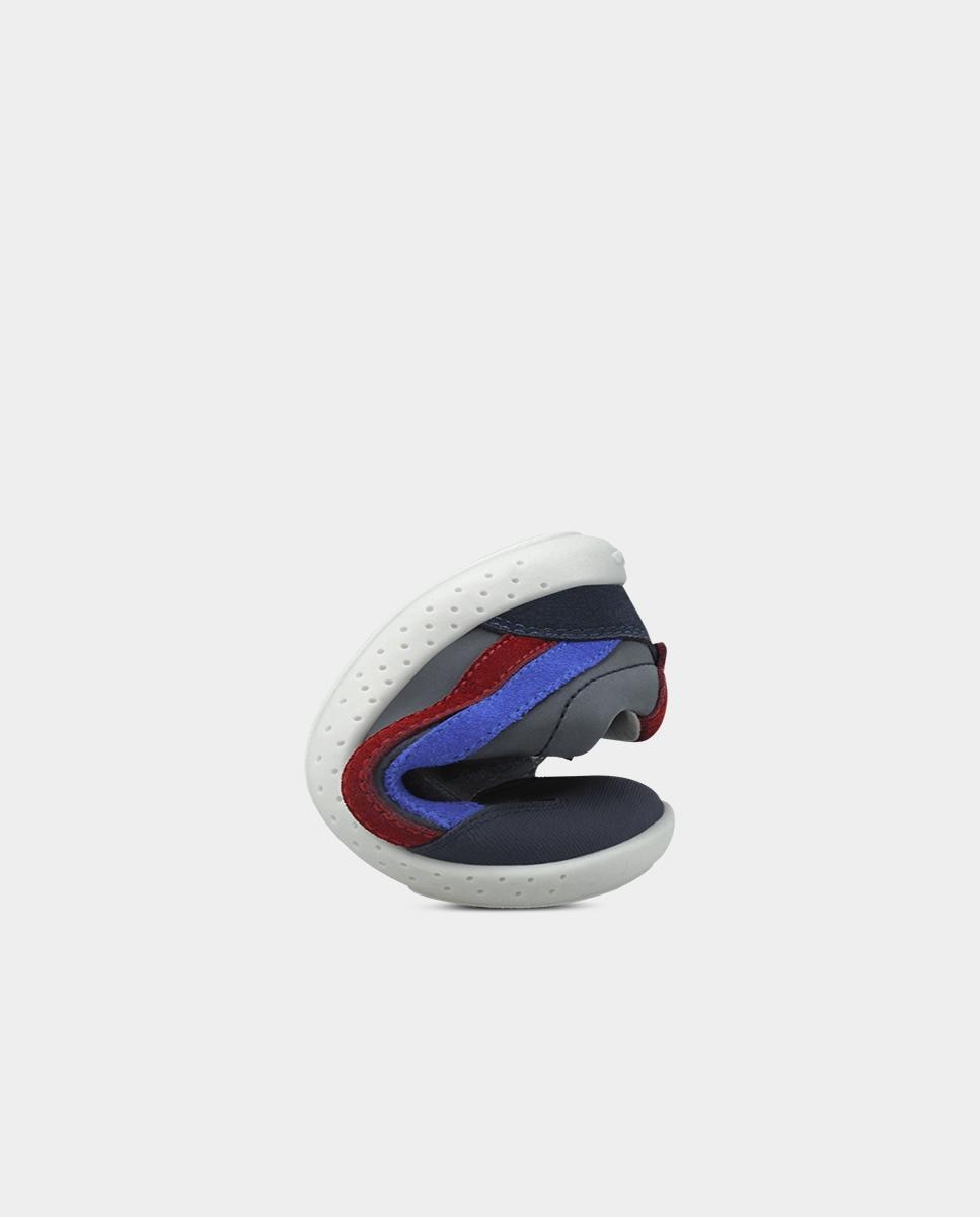 Zapatillas de piel barefoot con puntera protectora y forro on-steam - Garvalín - Azul marino Azul marino-6