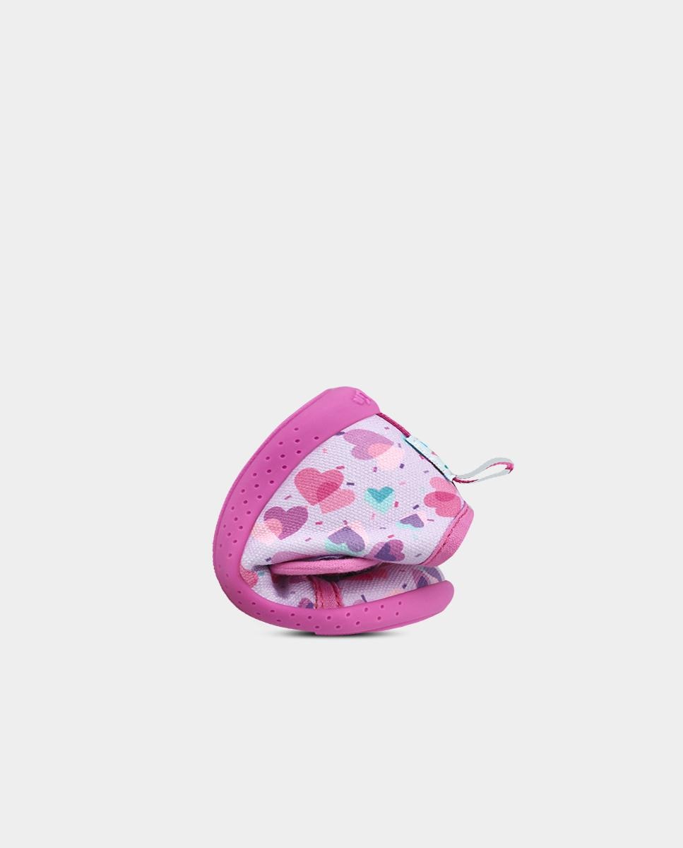 Zapatillas de casa cerradas barefoot de niña con cierre ajustable - Garvalín - Fucsia Fucsia-6