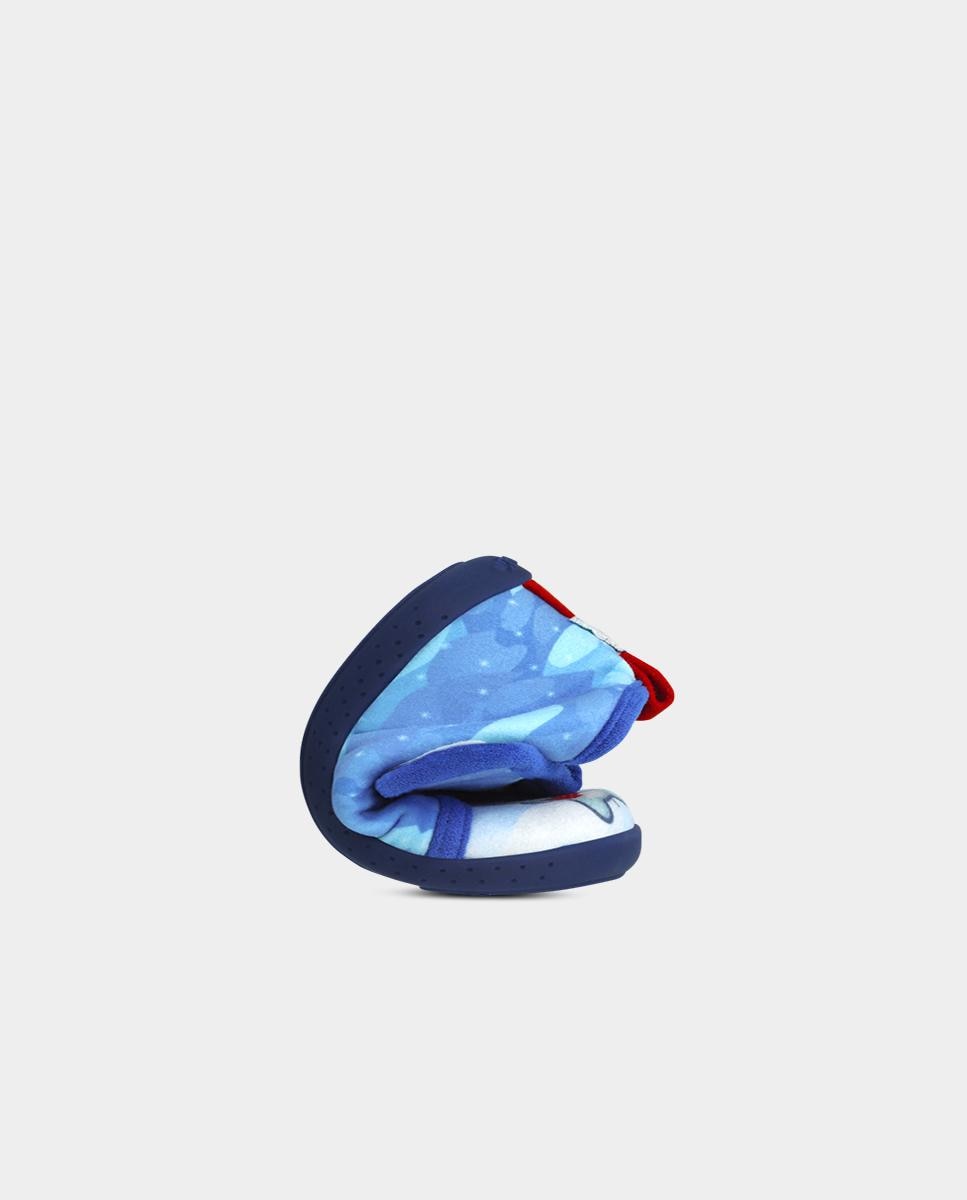 Imagen 6 de Zapatillas cerradas de casa barefoot de niño con cierre ajustable - Garvalín - Azul eléctrico Azul eléctrico