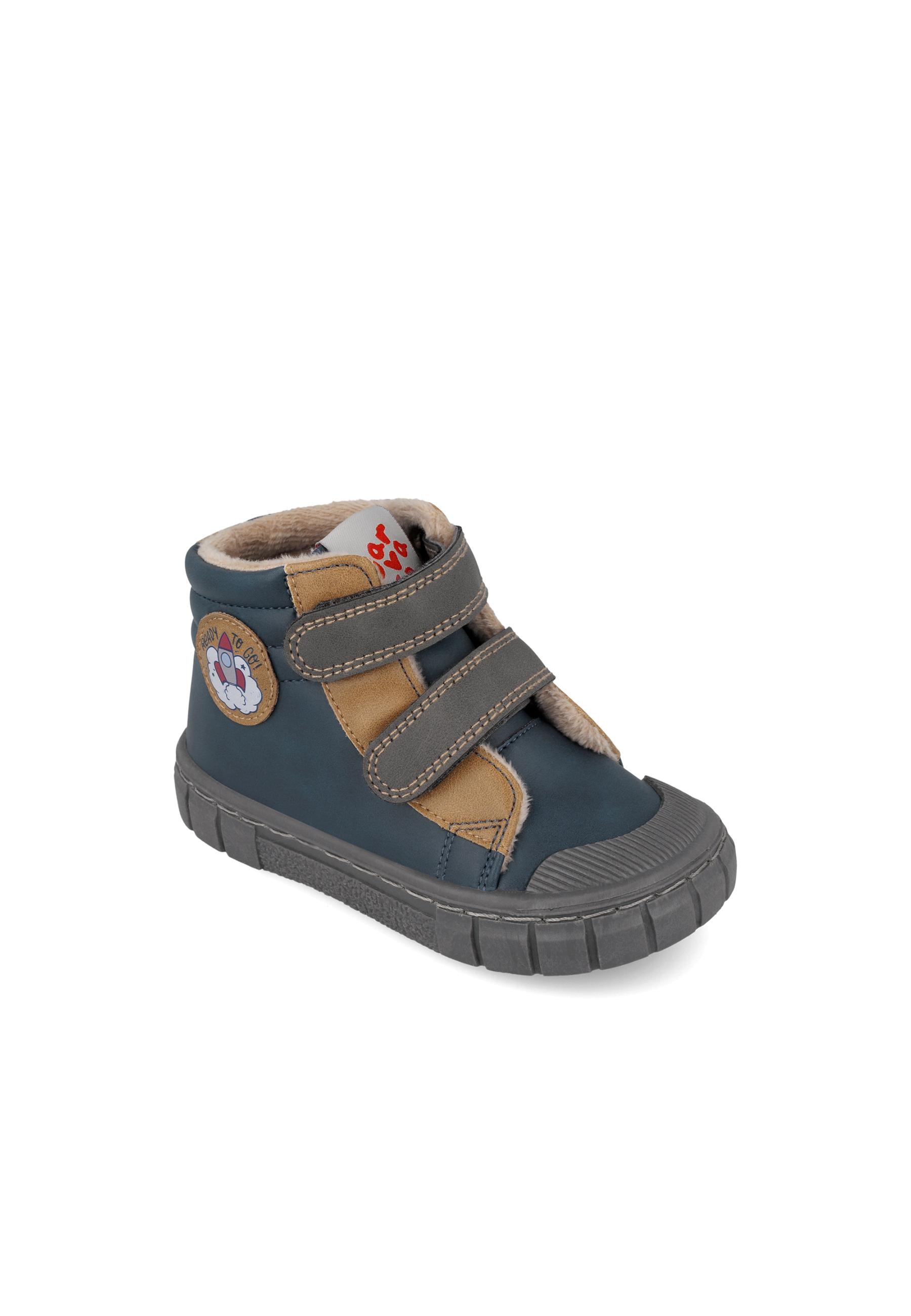 Botines barefoot de niño con puntera reforzada flexible - Garvalín - Azul marino Azul marino-4