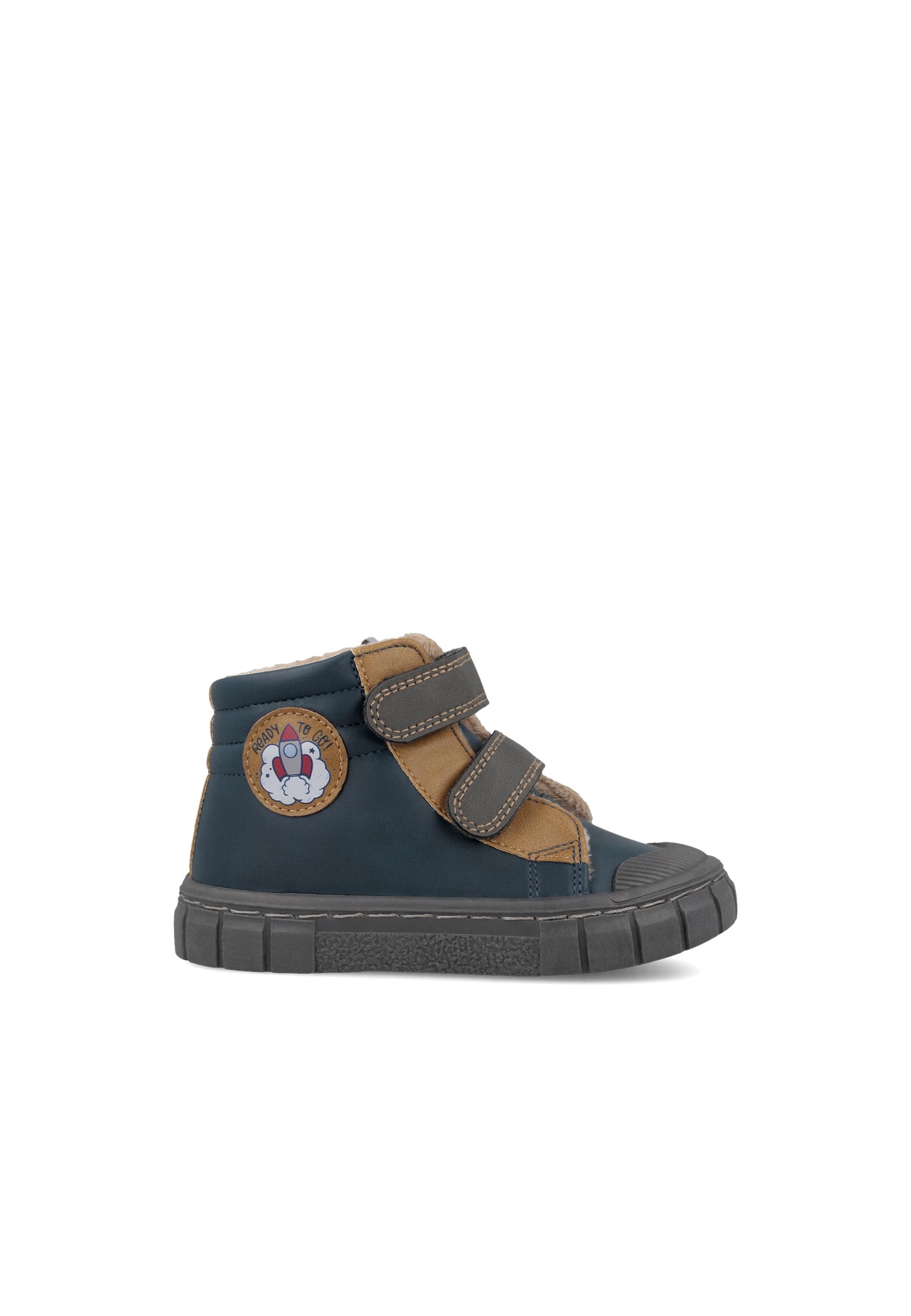 Botines barefoot de niño con puntera reforzada flexible - Garvalín - Azul marino Azul marino-5