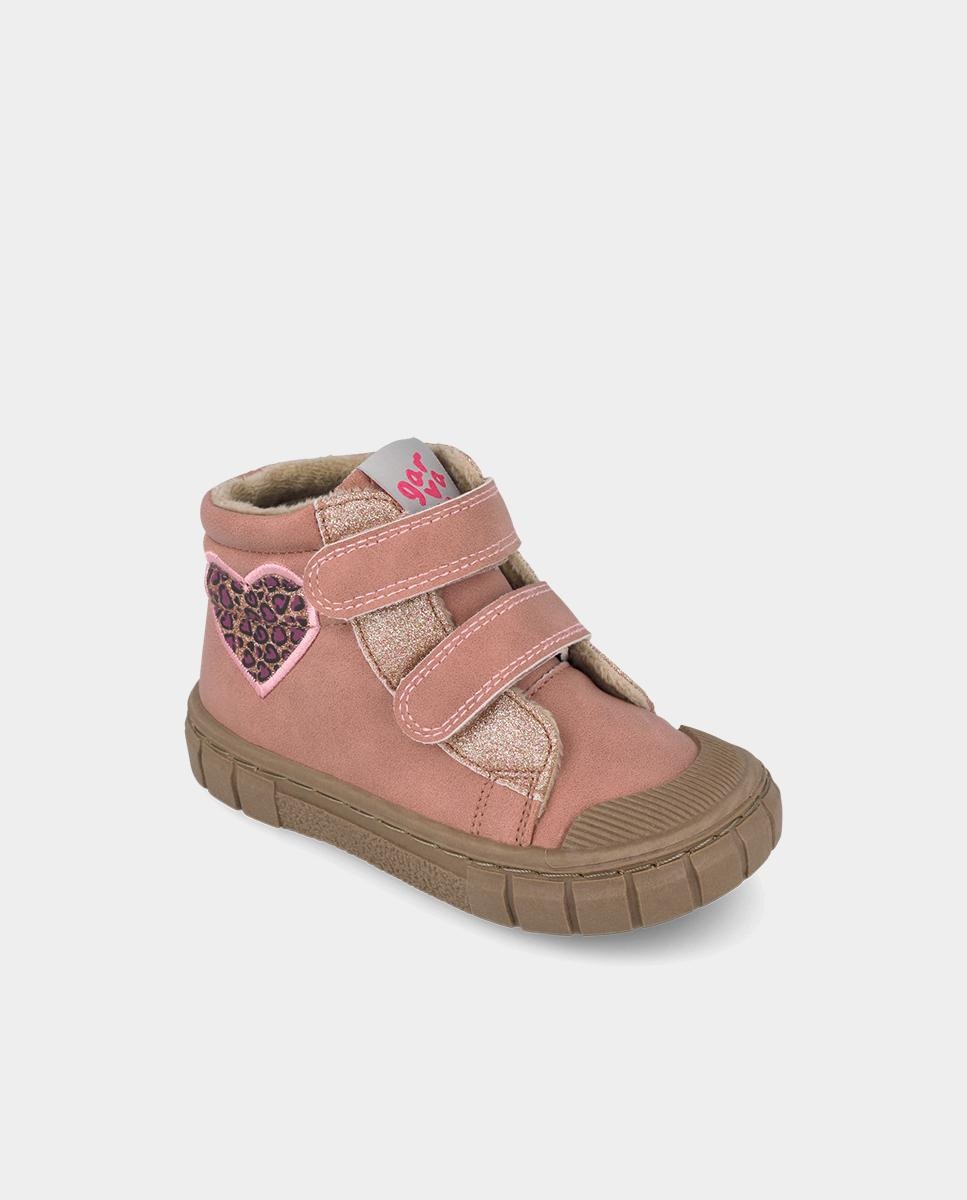 Botines barefoot de niña con puntera reforzada flexible - Garvalín - Rosa claro Rosa claro-4