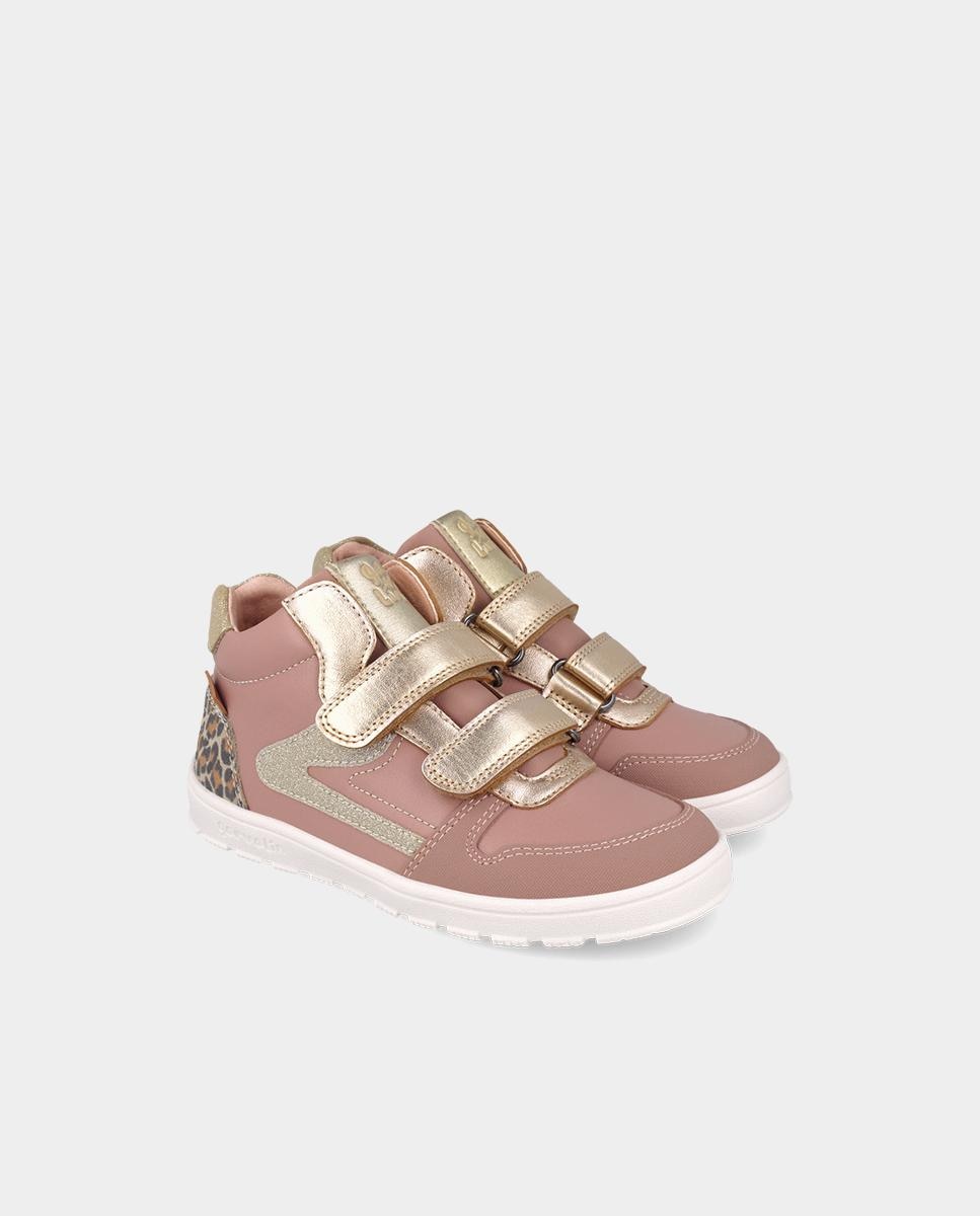 Botines barefoot de niña con cierre ajustable puntera - Garvalín - Rosa claro Rosa claro-2