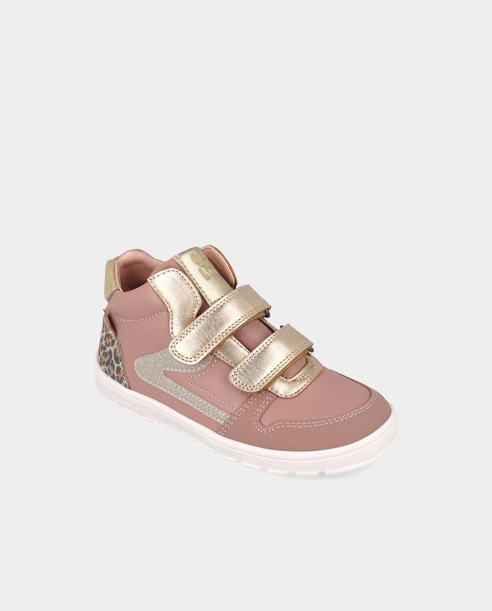 Botines barefoot de niña con cierre ajustable puntera - Garvalín - Rosa claro Rosa claro-4