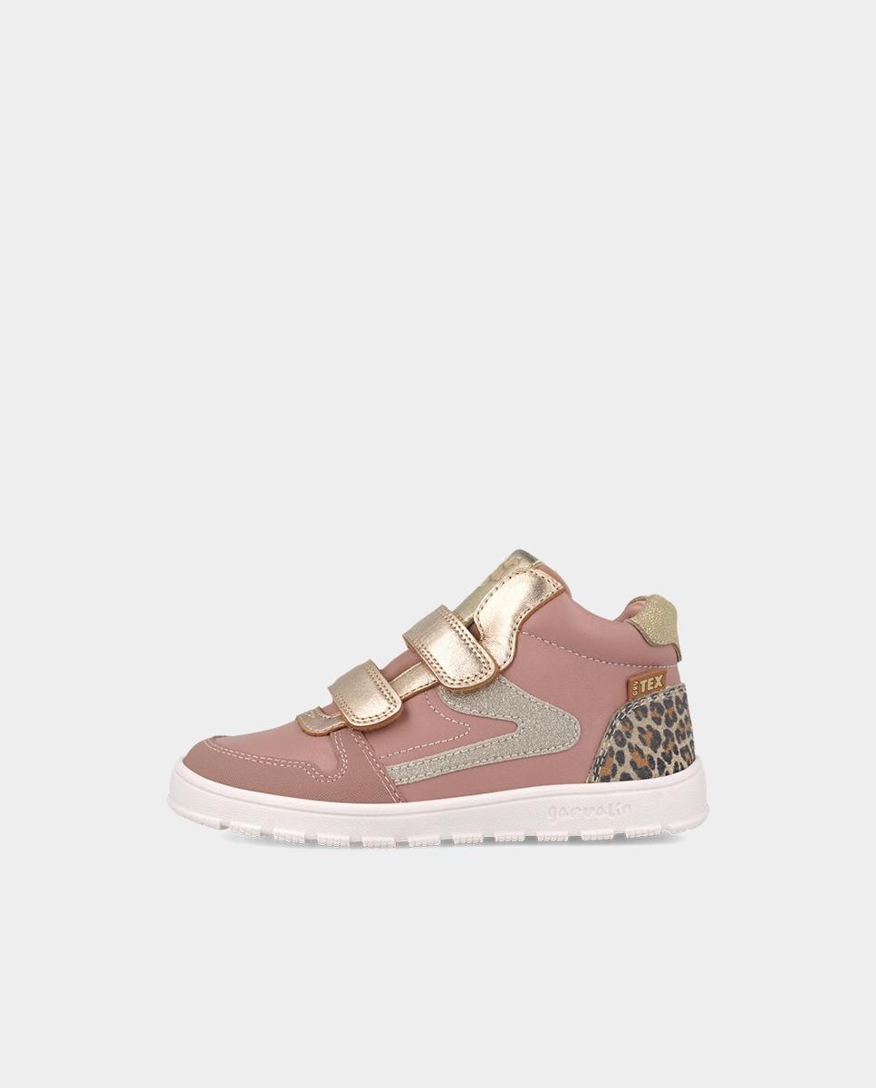 Botines barefoot de niña con cierre ajustable puntera - Garvalín - Rosa claro Rosa claro-5
