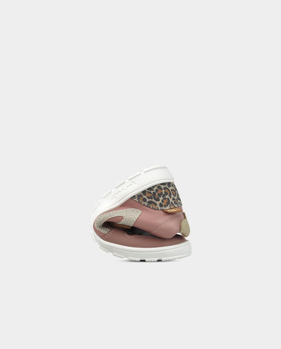 Botines barefoot de niña con cierre ajustable puntera - Garvalín - Rosa claro Rosa claro-6