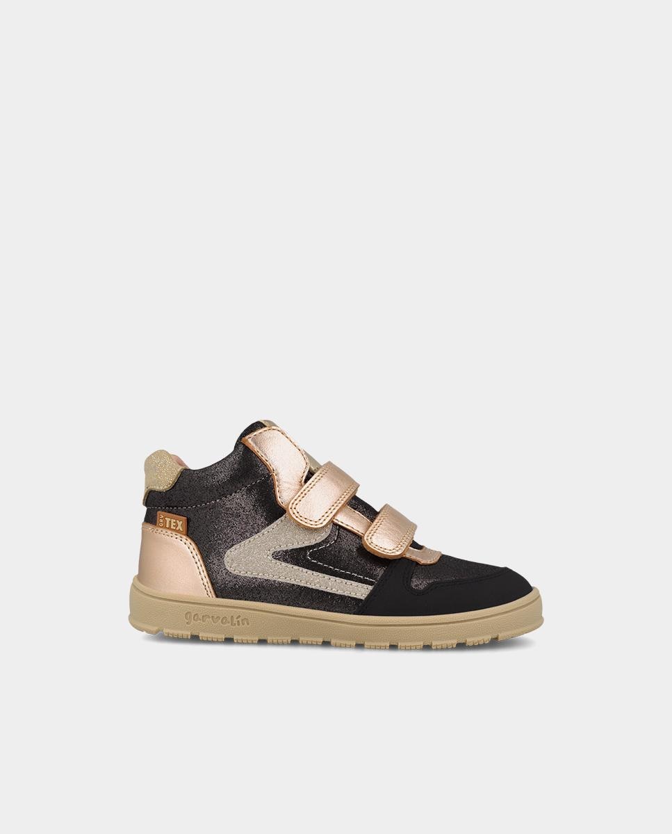 Botines barefoot de niña con cierre ajustable puntera - Garvalín - Negro Negro-1