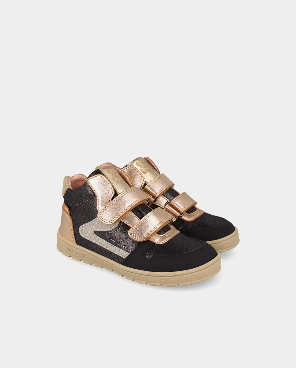 Botines barefoot de niña con cierre ajustable puntera - Garvalín - Negro Negro-2