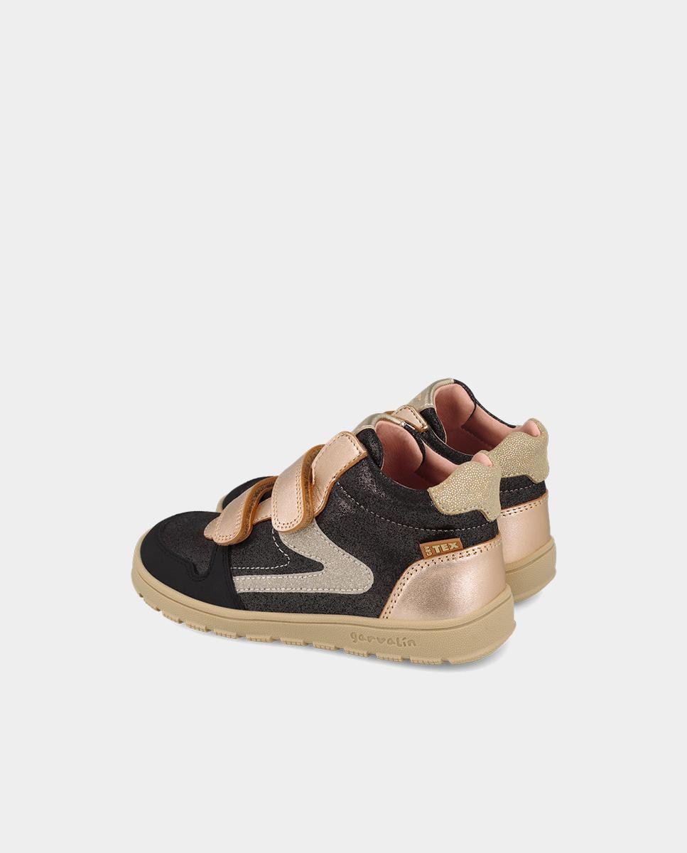 Botines barefoot de niña con cierre ajustable puntera - Garvalín - Negro Negro-3