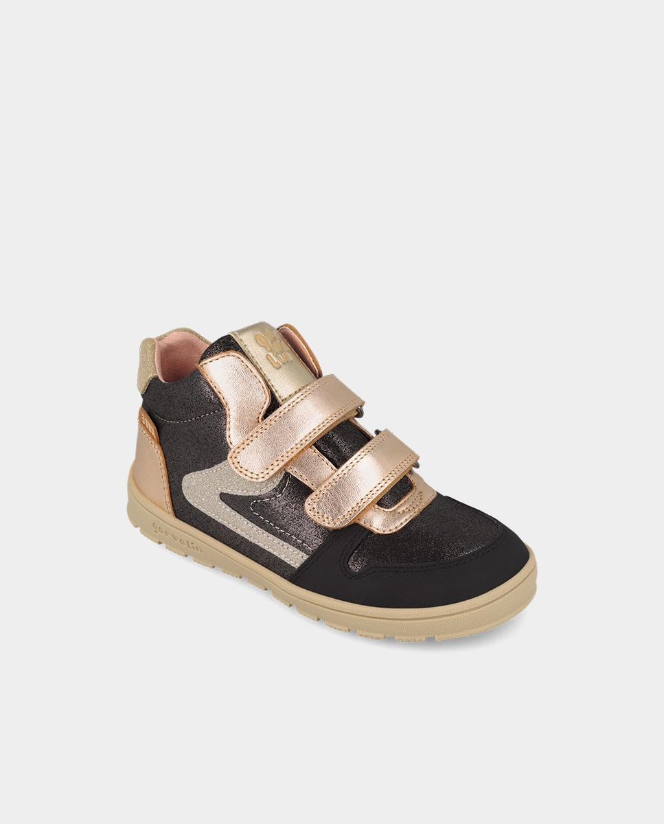 Botines barefoot de niña con cierre ajustable puntera - Garvalín - Negro Negro-4