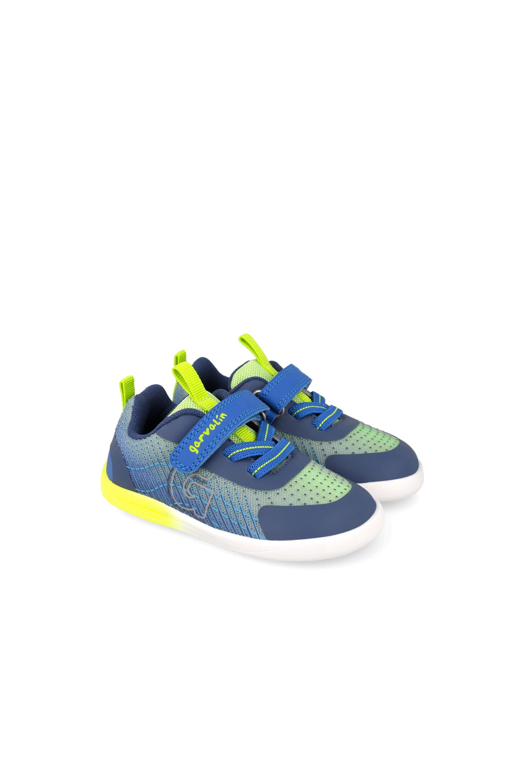 Zapatilla barefoot de niño con cierre ajustable y diseño deportivo - Garvalín - Azul marino Azul marino-2