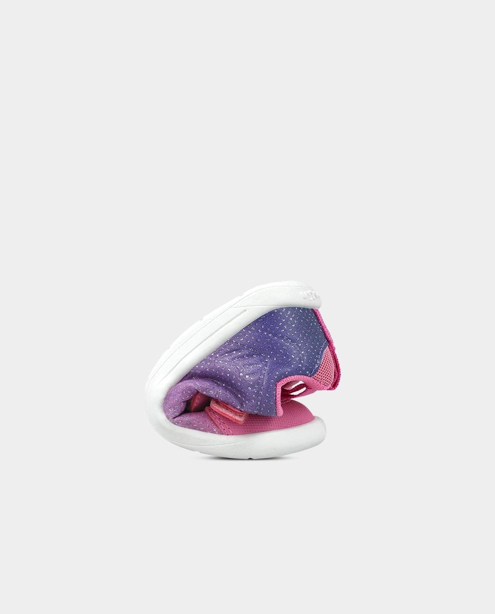 Zapatilla barefoot de niños con cierre ajustable y diseño deportivo - Garvalín - Rosa Rosa-6