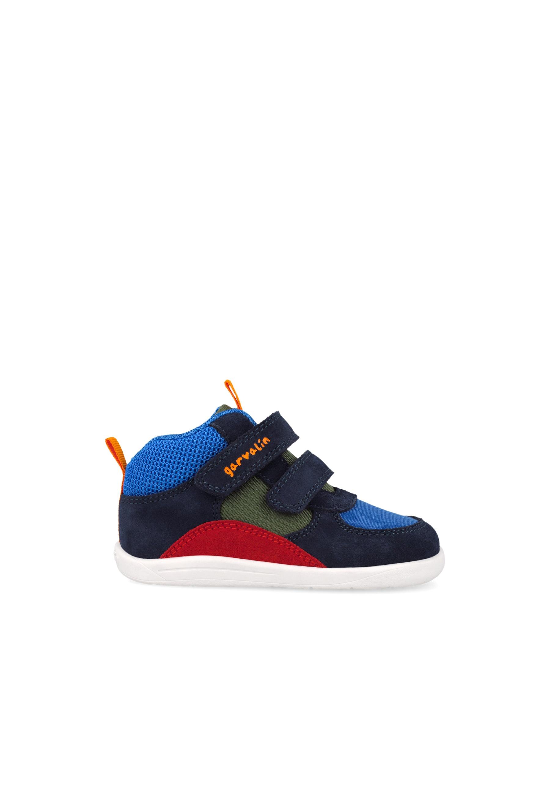 Botines barefoot de niños con cierre ajustable y diseño deportivo - Garvalín - Azul marino Azul marino-5