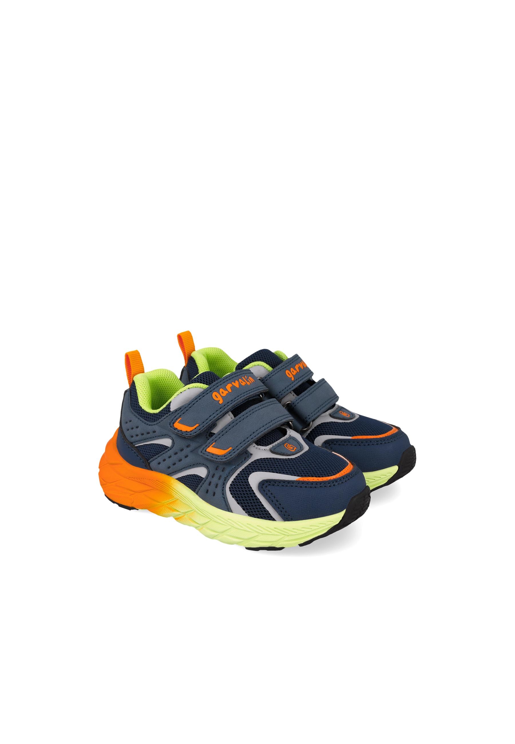 Zapatillas deportivas de niño muy ligeras con cierre ajustable - Garvalín - Azul marino Azul marino-2