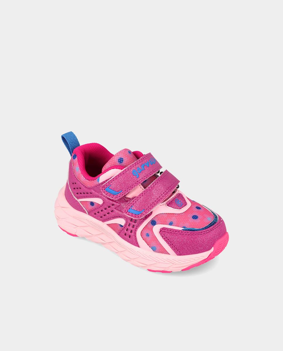 Zapatillas deportivas de niños muy ligeras con cierre ajustable - Garvalín - Rosa Rosa-4