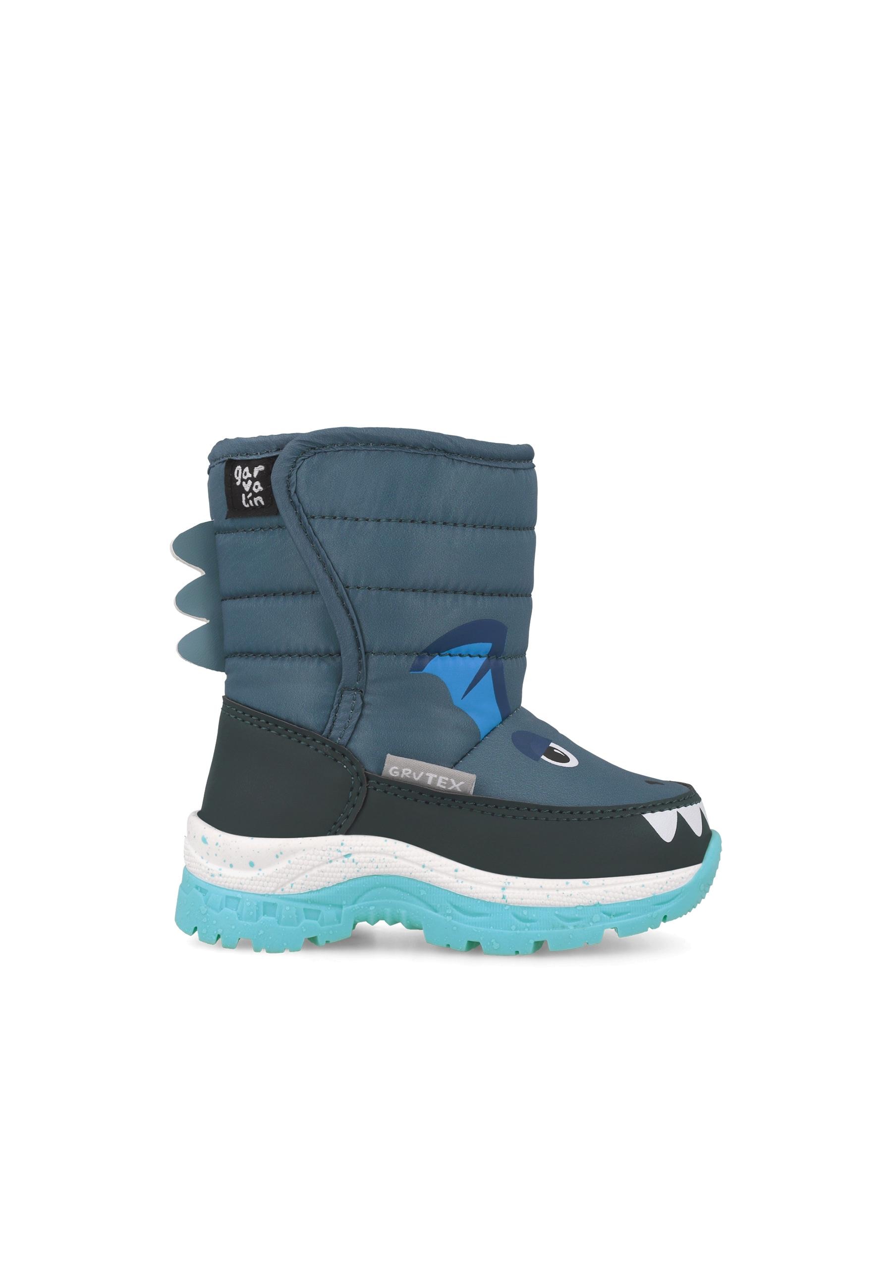 Imagen 5 de Bota après-ski de niño con forro de pelo y cierre ajustable - Garvalín - Azul Azul