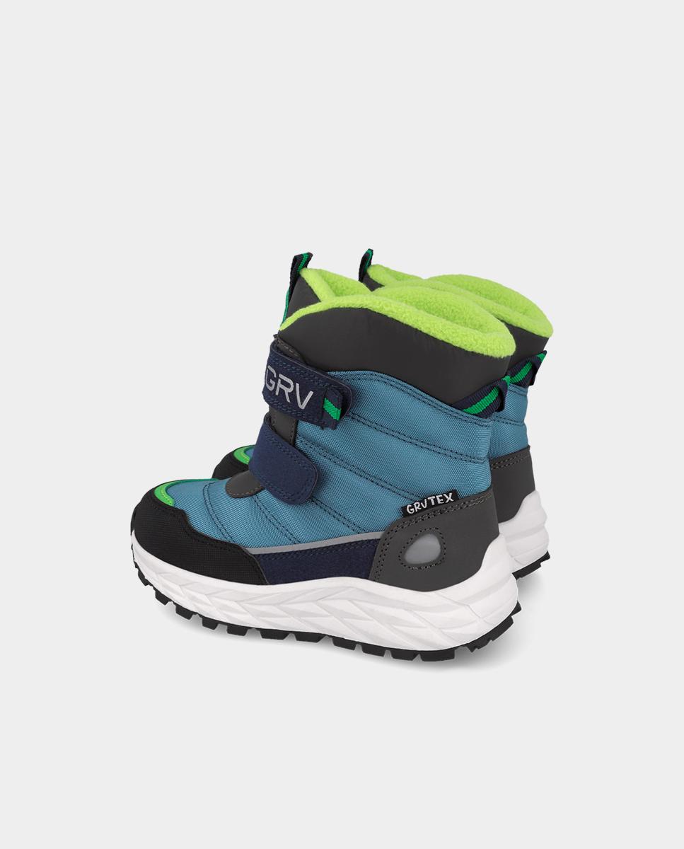 Imagen 3 de Bota de niños con membrana impermeable y cierre ajustable - Garvalín - Azul Azul