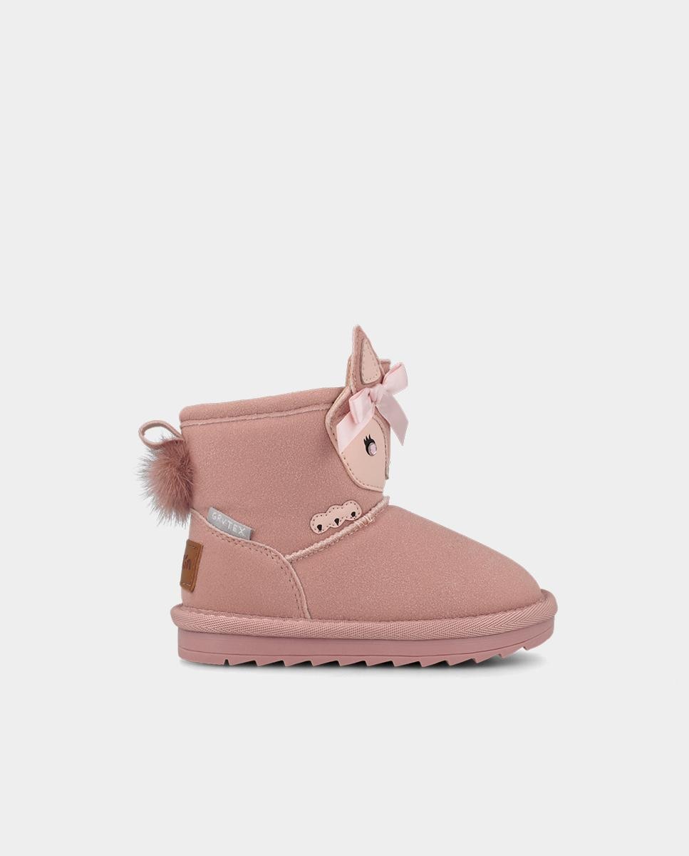 Imagen 1 de Botas de niña con forro de borreguillo membrana impermeable - Garvalín - Rosa claro Rosa claro