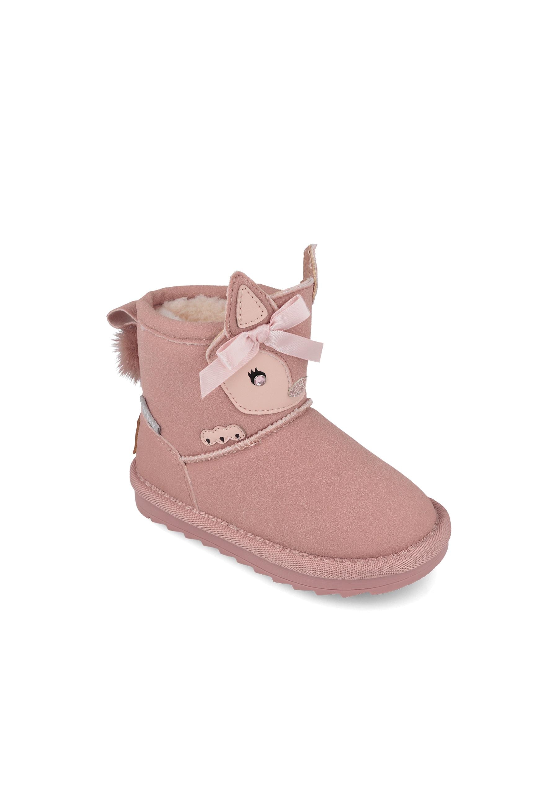 Imagen 4 de Botas de niña con forro de borreguillo membrana impermeable - Garvalín - Rosa claro Rosa claro