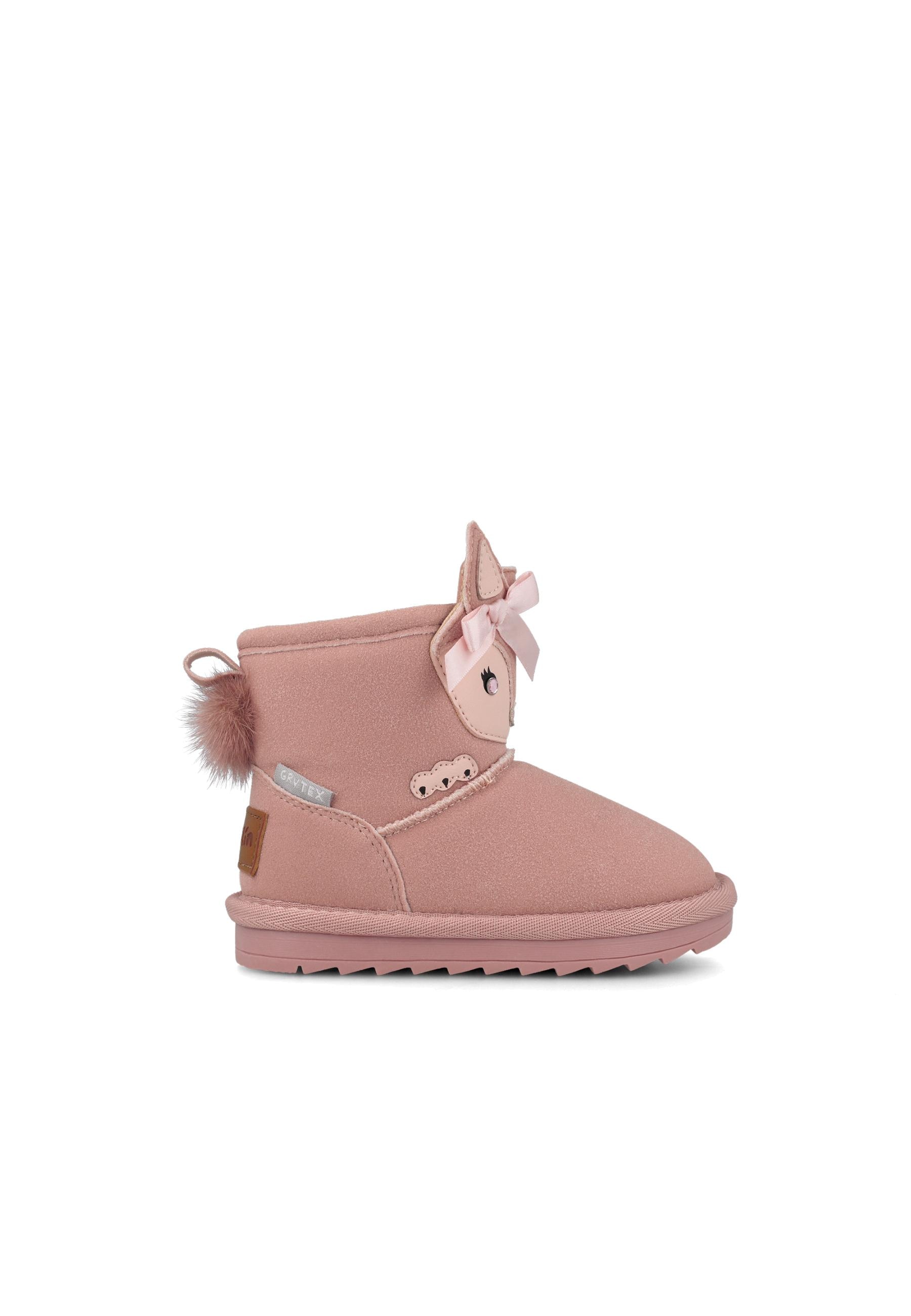 Imagen 5 de Botas de niña con forro de borreguillo membrana impermeable - Garvalín - Rosa claro Rosa claro