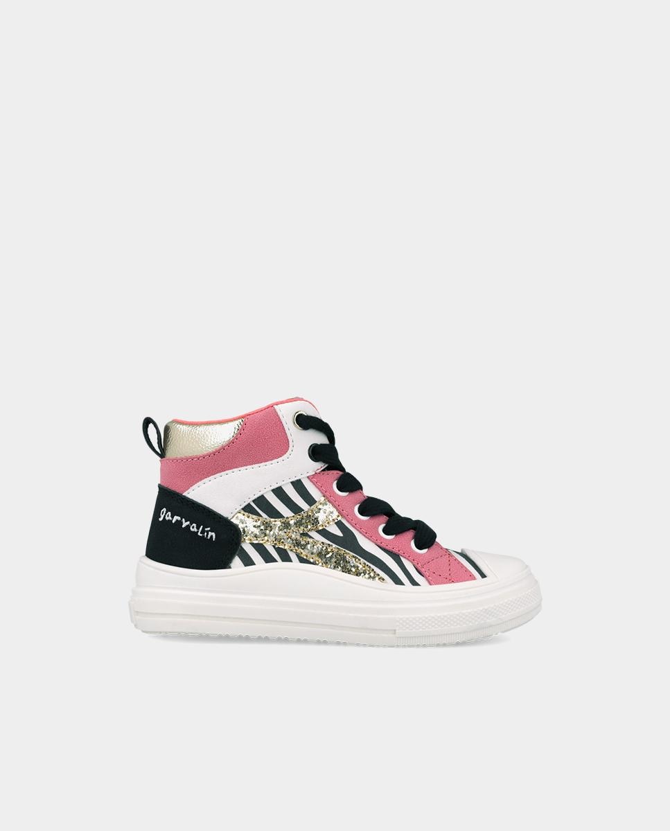 Imagen 1 de Zapatillas altas de niña con cremallera - Garvalín - Multicolor Multicolor