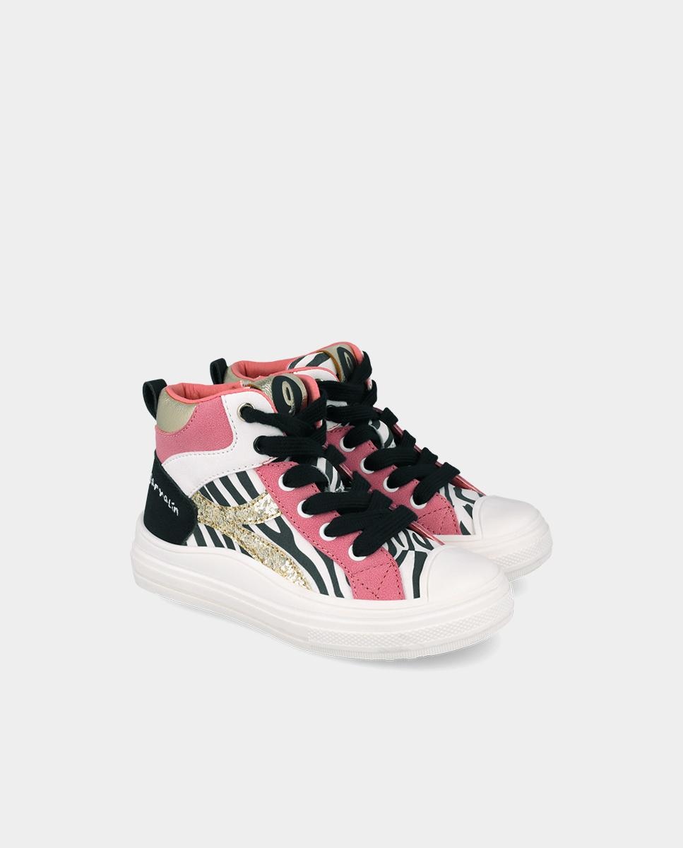 Imagen 2 de Zapatillas altas de niña con cremallera - Garvalín - Multicolor Multicolor