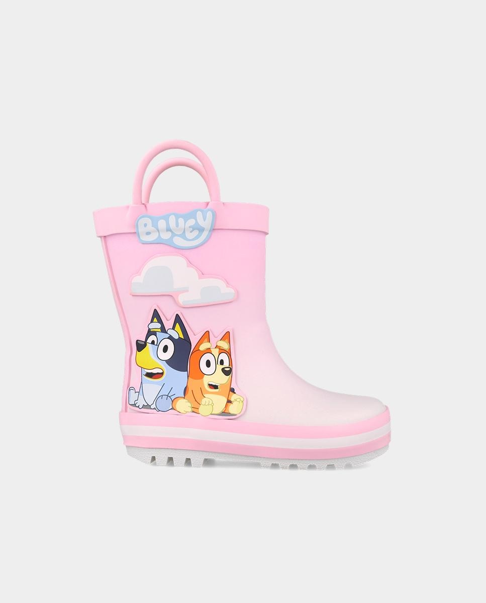 Imagen 1 de Botas de agua Bluey para niño con puntera redonda. - Garvalín - Rosa claro Rosa claro