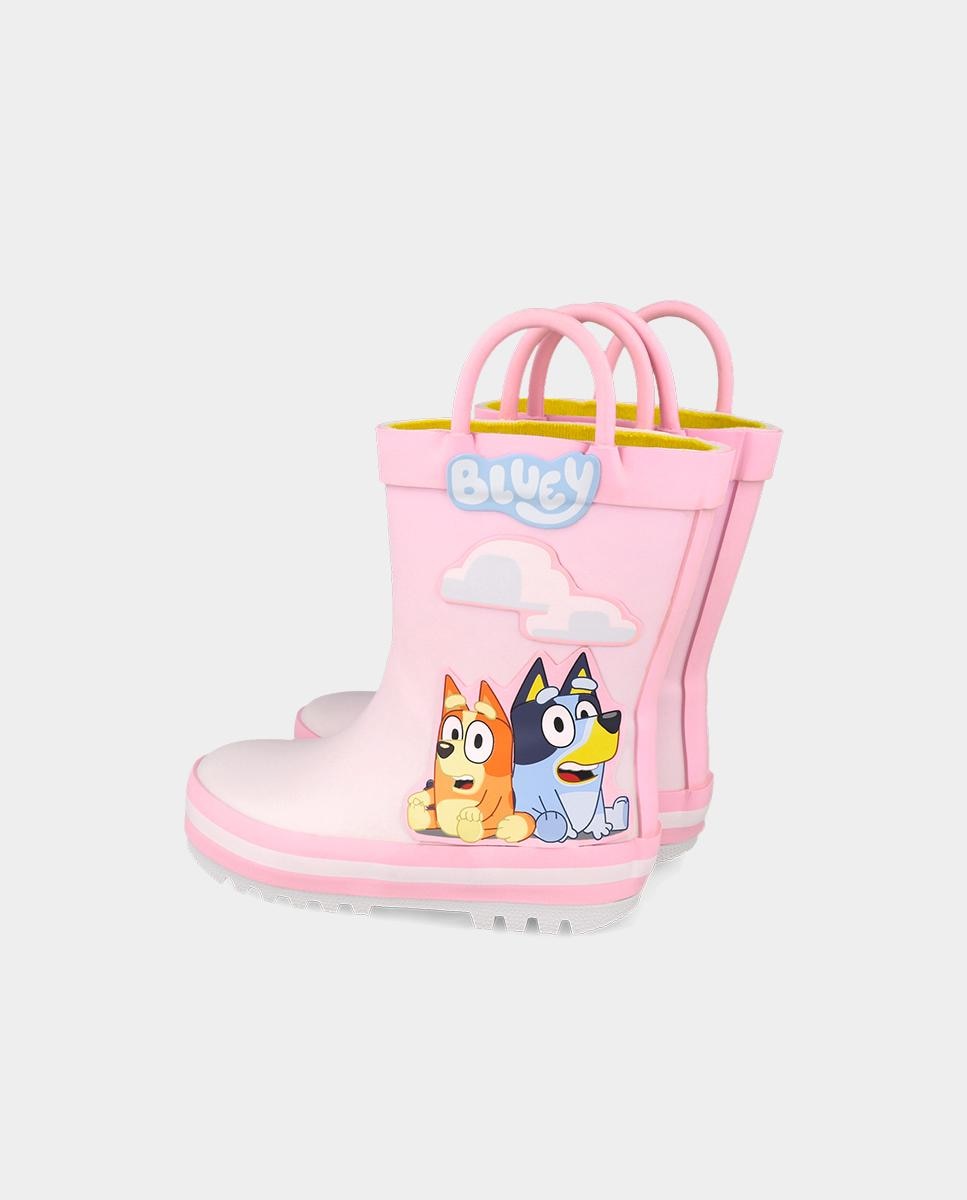 Imagen 3 de Botas de agua Bluey para niño con puntera redonda. - Garvalín - Rosa claro Rosa claro