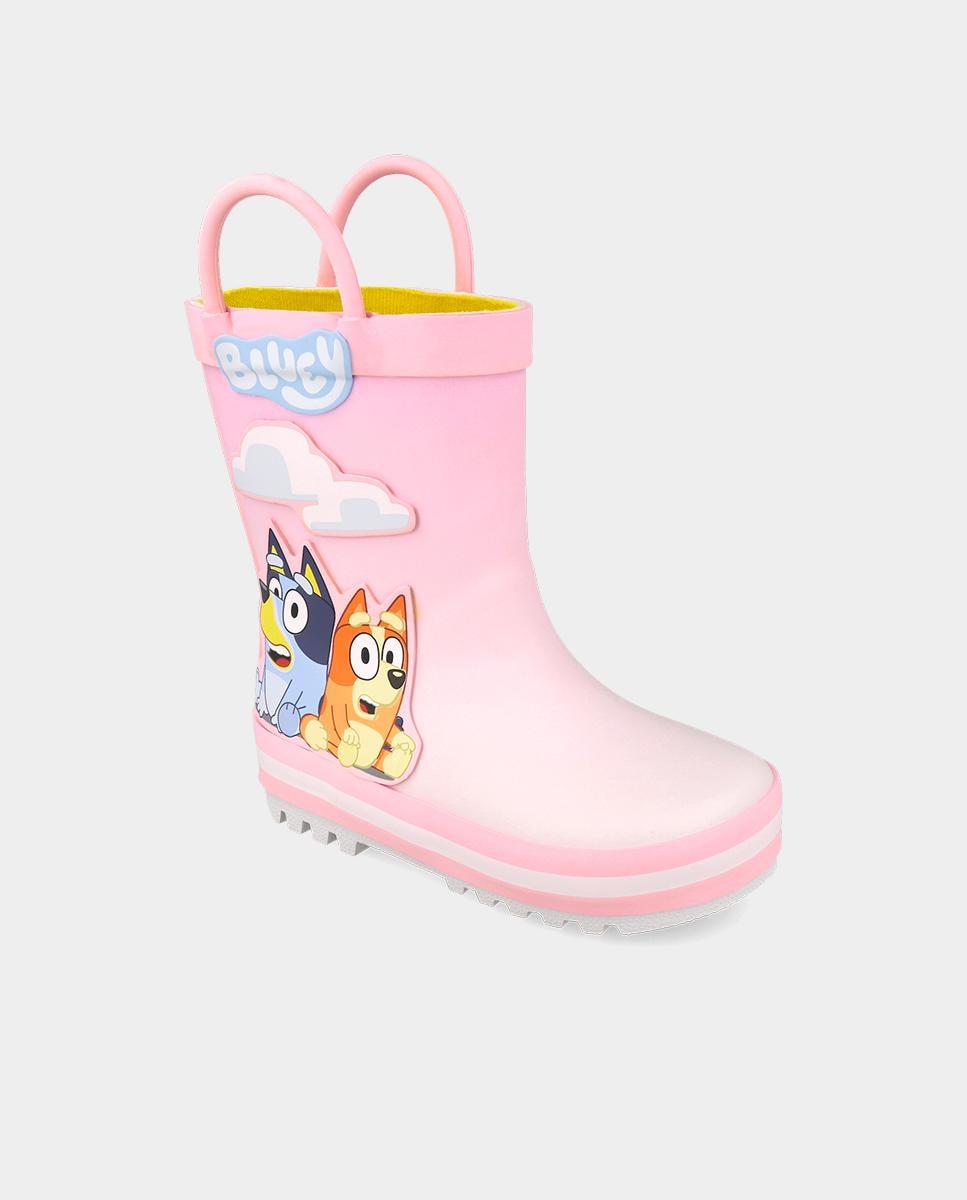 Imagen 4 de Botas de agua Bluey para niño con puntera redonda. - Garvalín - Rosa claro Rosa claro